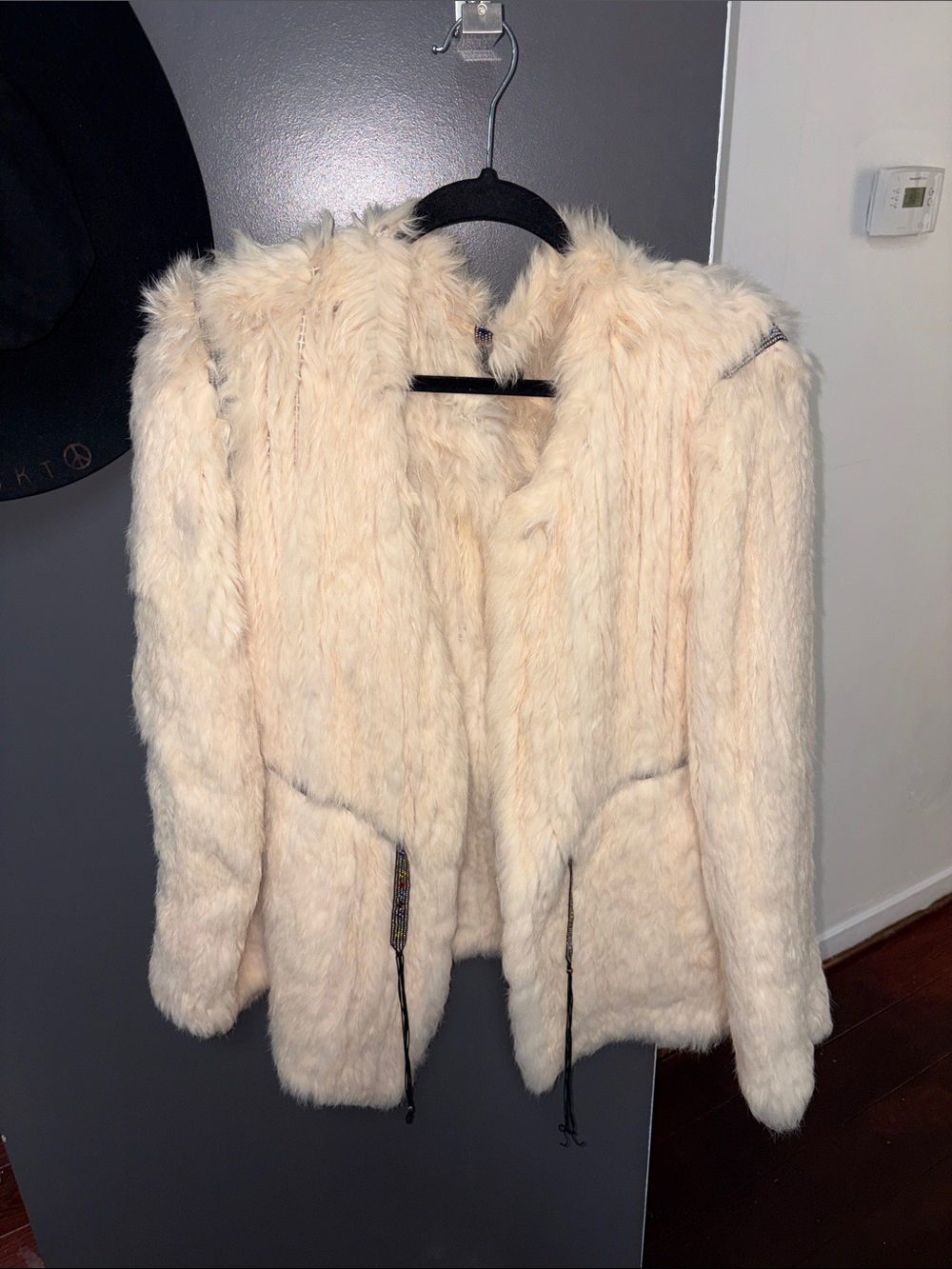 Women's Cream Fur Jacket - Brand: